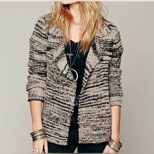 Cute & Cozy! Free People Small Boucle Double Breasted Blazer Cardigan Jacket M
